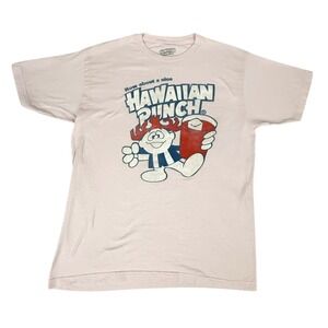 Hawaiian Punch Graphic T-Shirt Mens Large Pink Punchy Mascot‎ Short Sleeve Tee